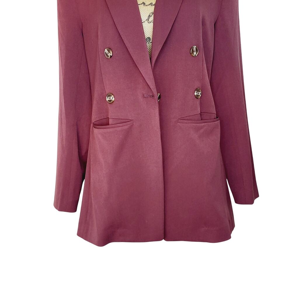 Nic+Zoe Avenue Redwood Double Breasted Stretch Blazer Size 6 NWT - Picture 5 of 11